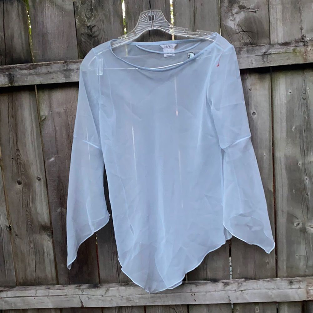 Esprit Blue sheer top sz. M